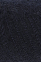 Lang Yarns Mohair 21 Yarn, 375m / 25g – Navy (0025), yarn texture