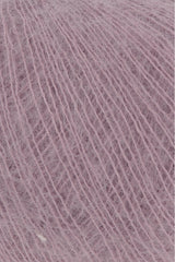 Lang Yarns Mohair 21 Yarn, 375m / 25g – Dusky Pink (0048), yarn texture
