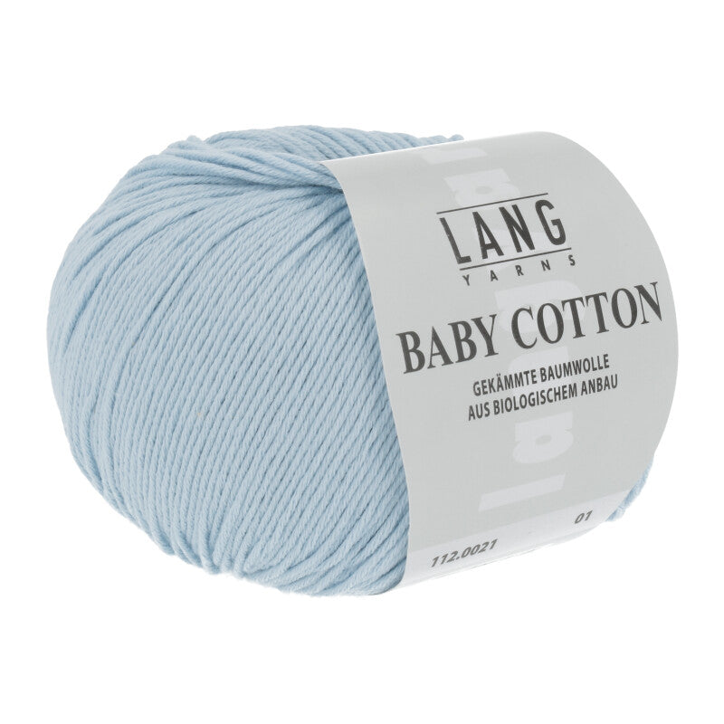 Lang Yarns Baby Cotton – 50g / 180m – Sky Blue (0021)