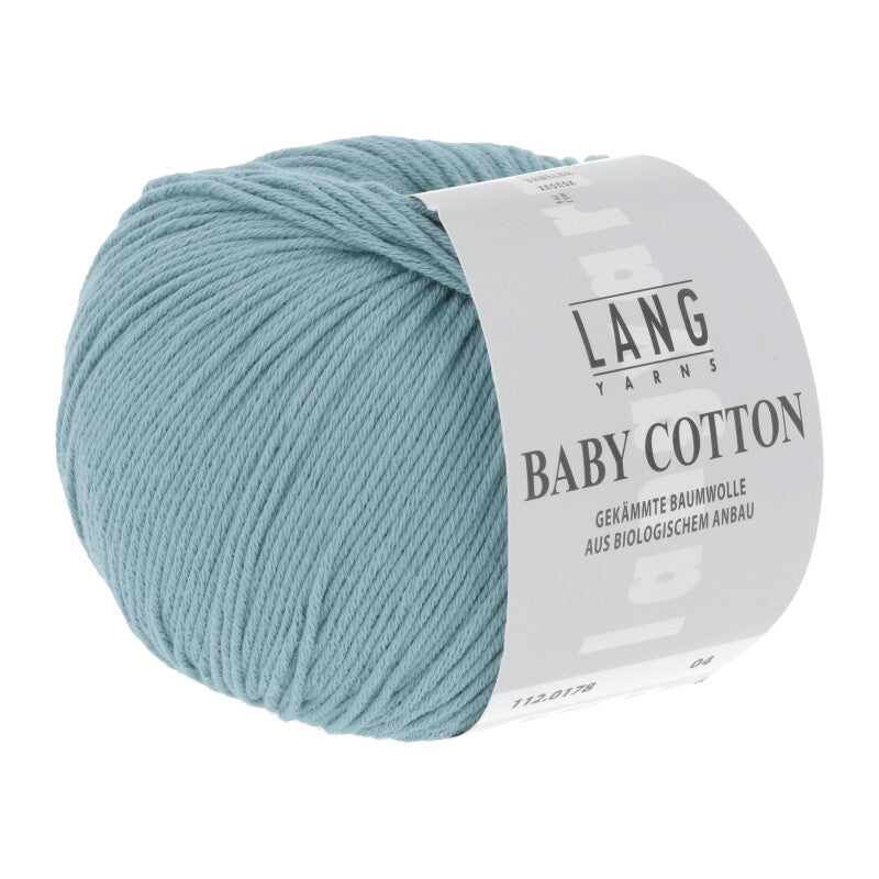 Lang Yarns Baby Cotton – 50g / 180m – Dark Turquoise (0178)