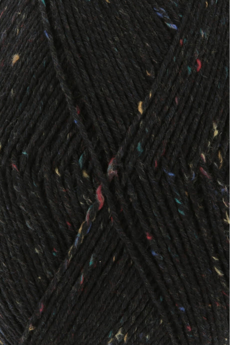 Lang Yarns Super Soxx Tweed 6-ply – 150g / 410m – Black (0004) – detail