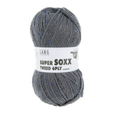 Lang Yarns Super Soxx Tweed 6-ply – 150g / 410m – Dark Grey (0005)