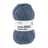 Lang Yarns Super Soxx Tweed 6-ply – 150g / 410m – Dark Jeans (0034)
