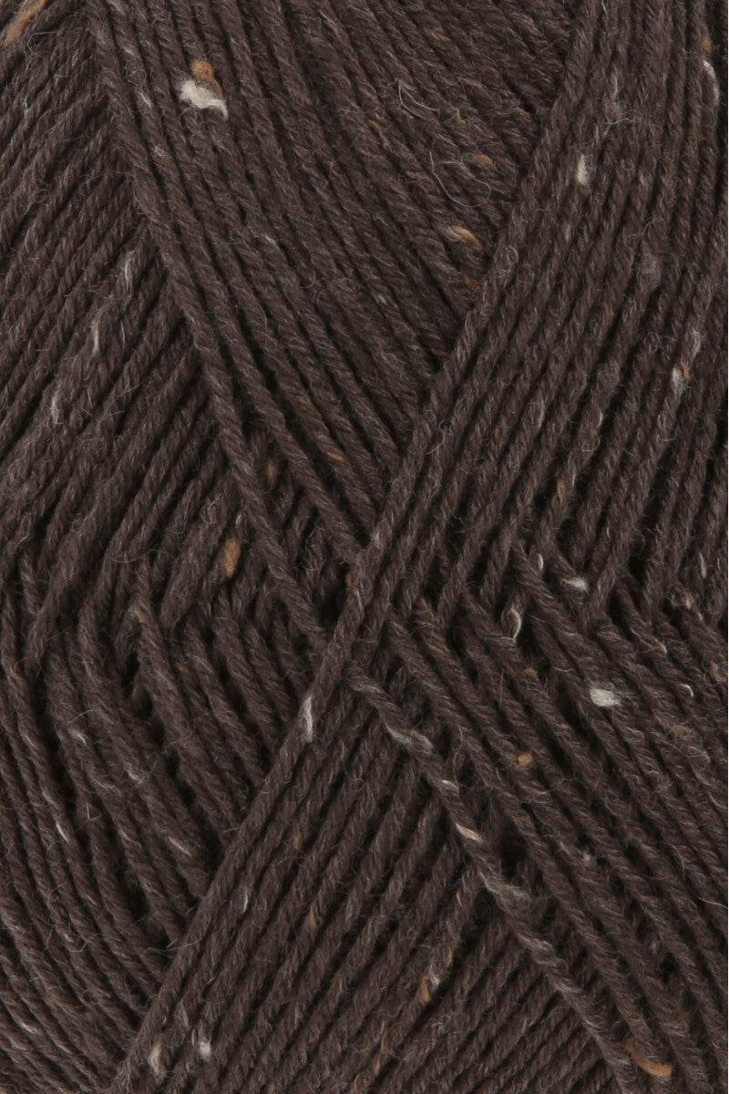 Lang Yarns Super Soxx Tweed 6-ply – 150g / 410m – Choco (0067) – detail