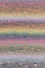 Lang Yarns Magnolia – 100g / 250m – Mustard Yellow/Grey/Fuchsia (0001) – detail