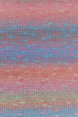 Lang Yarns Magnolia – 100g / 250m – Pink/Orange/Blue (0014) – detail