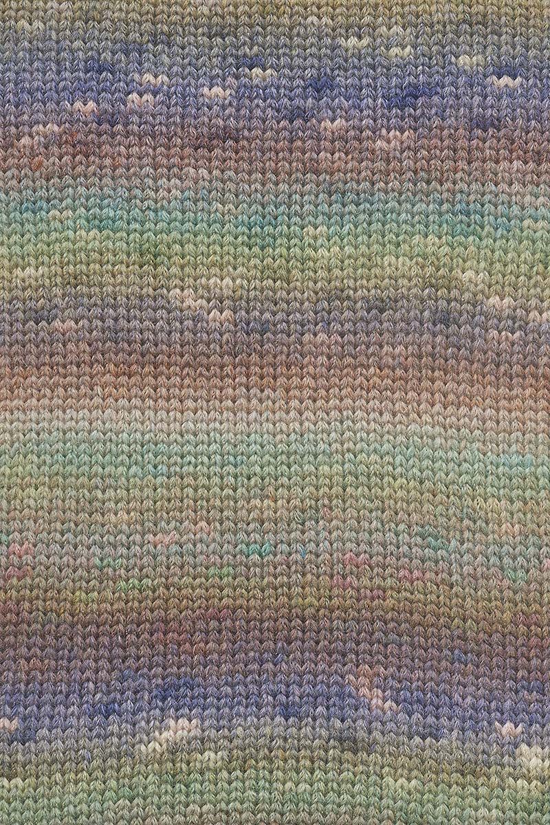 Lang Yarns Magnolia – 100g / 250m – Olive/Navy/Brown (0016) – detail