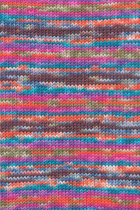 Lang Yarns Move 8-ply – 150g / 300m – Purple/Olive/Orange/Hot Pink (0011) – detail