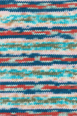 Lang Yarns Move 8-ply – 150g / 300m – Red/Navy/Olive/Turquoise (0014) – detail