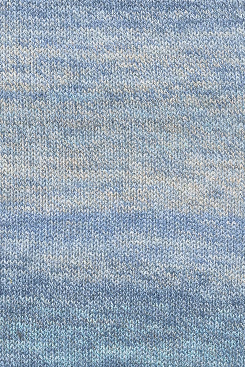 Lang Yarns Illusion – 100g / 270m – Blue/Grey/Beige (0006) – detail