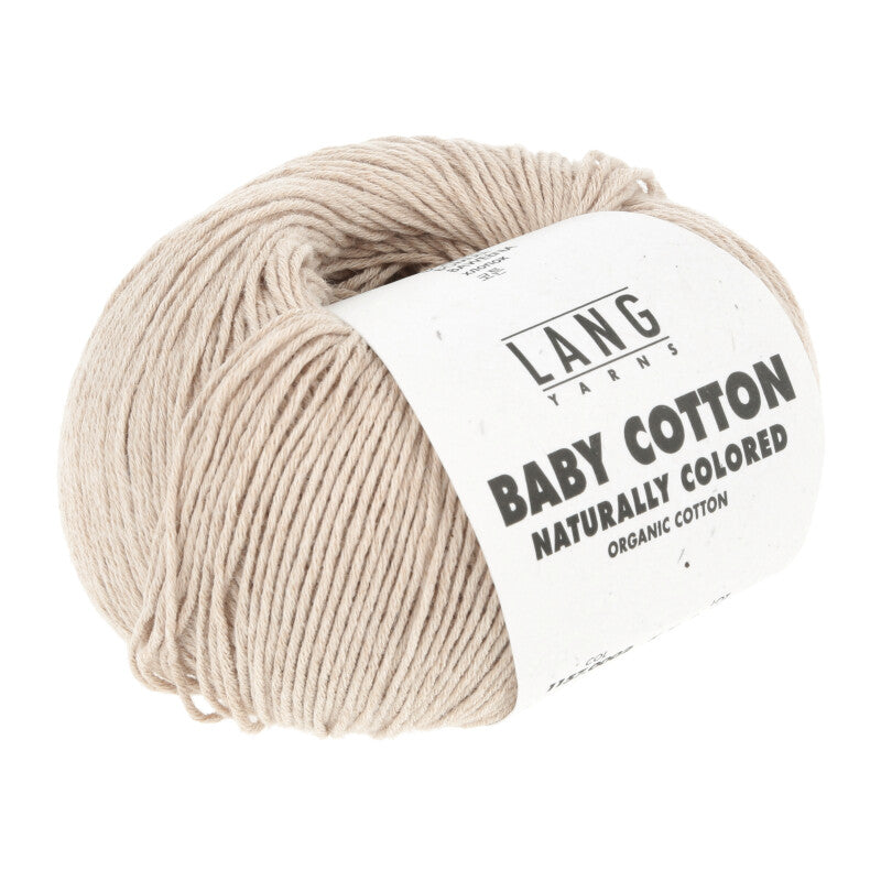 Lang Yarns Baby Cotton Naturally Colored – 50g / 180m – Light Brown (0002)