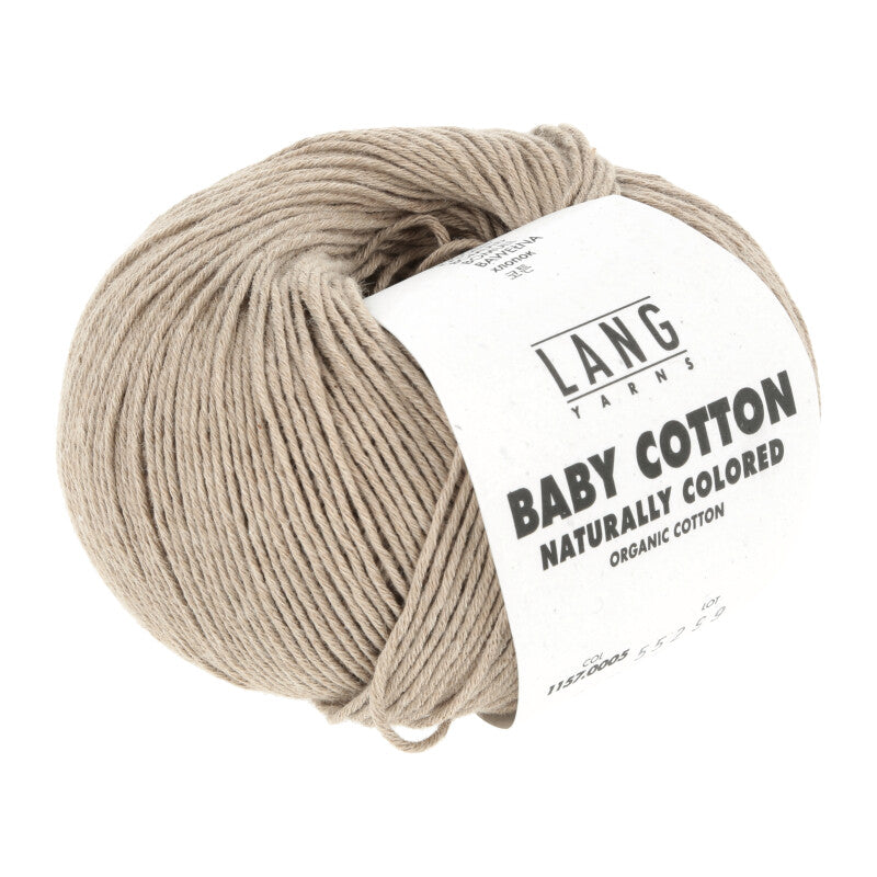 Lang Yarns Baby Cotton Naturally Colored – 50g / 180m – Light Green (0005)