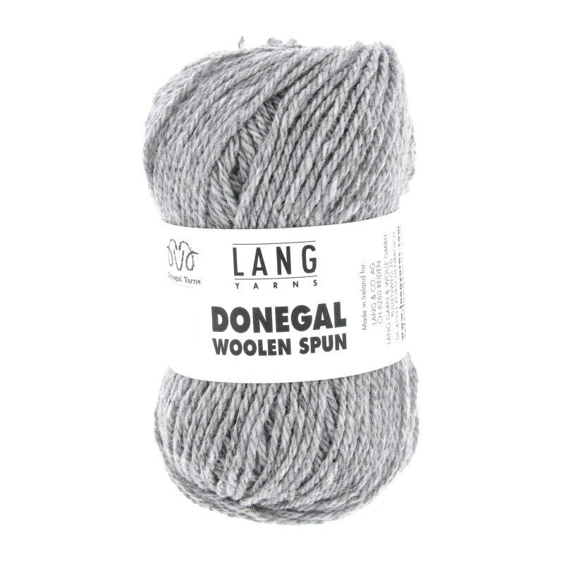 Lang Yarns Donegal Woolen Spun Yarn, 105m / 50g – Light Grey (0003)