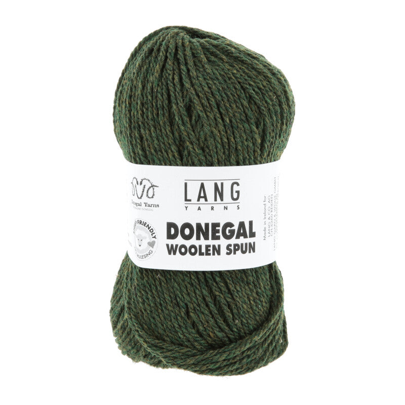 Lang Yarns Donegal Woolen Spun Yarn, 105m / 50g – Green (0017)