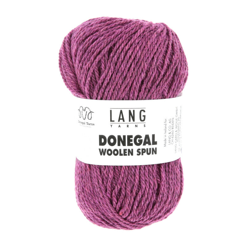 Lang Yarns Donegal Woolen Spun Yarn, 105m / 50g – Berry (0066)