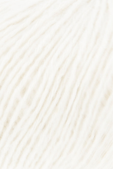 Lang Yarns Whisper – 50g / 125m – White (0001) – detail