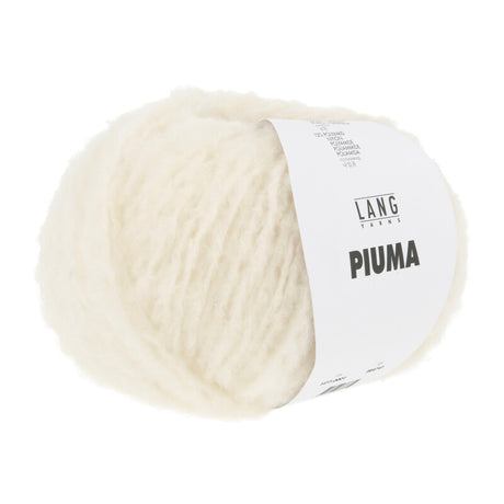 Lang Yarns Piuma – 50g / 175m – White (0001)