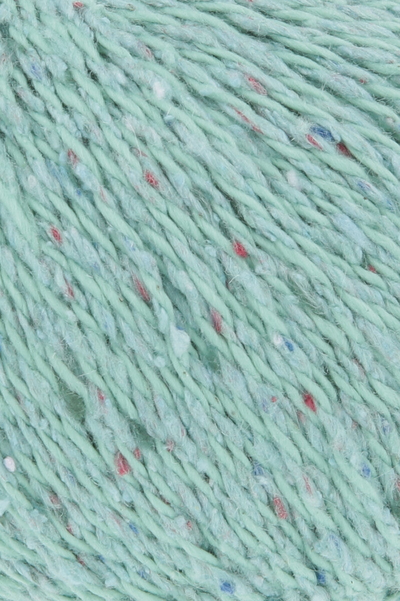 Lang Yarns Cotton Tweed – 50g / 130m – Turquoise (0079) – detail