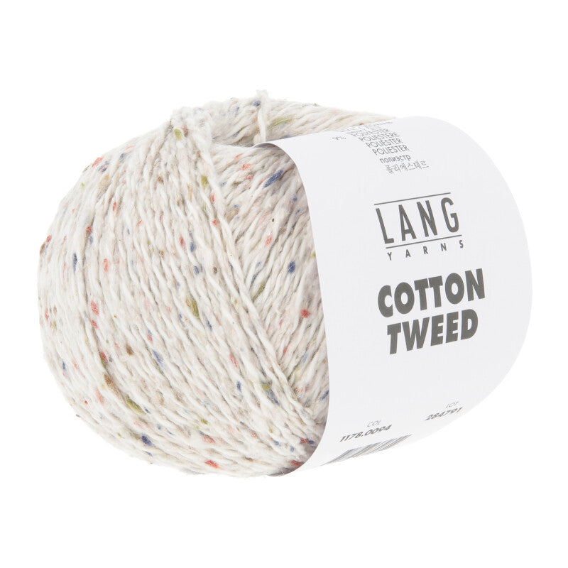 Lang Yarns Cotton Tweed – 50g / 130m – Offwhite (0094)