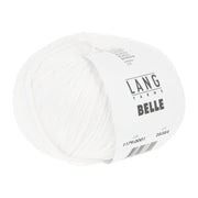 Lang Yarns Belle – 50g / 190m – White (0001)