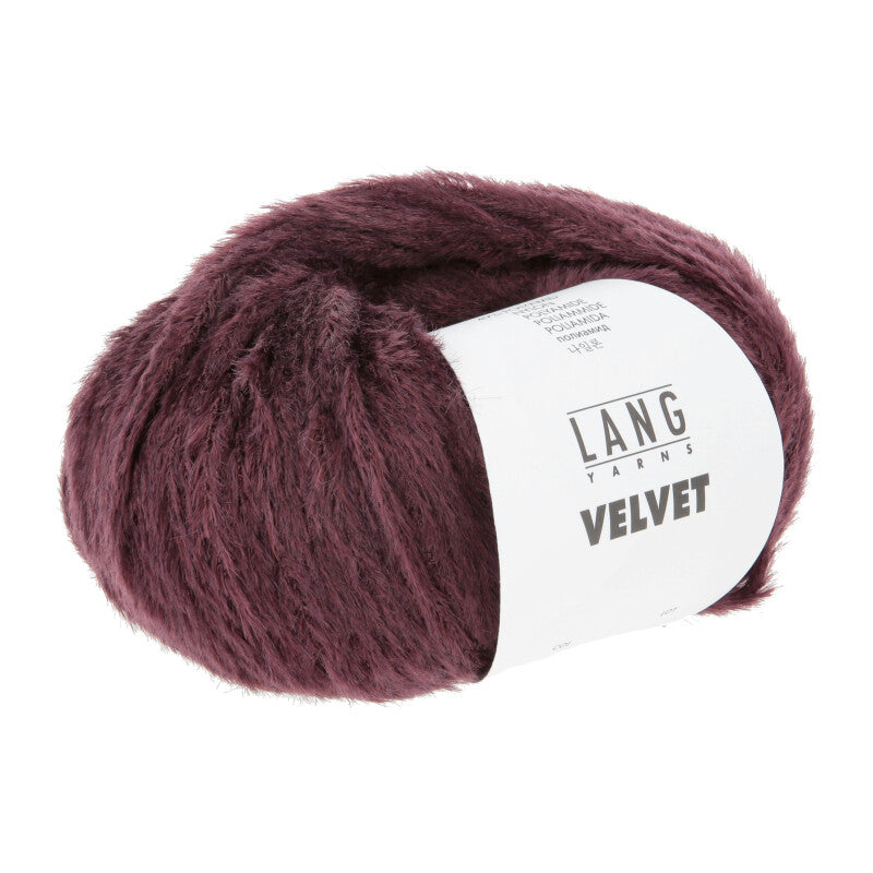 Lang Yarns Velvet – 50g / 170m – Burgundy (0062)