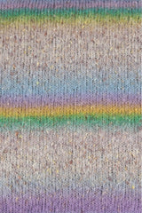 Lang Yarns Galaxy – 50g / 240m – Light Blue/Lilac/Green (0002) – detail