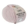 Lang Yarns Merino 200 Bébé Color Yarn, 203m / 50g – Multicolour Green/Salmon/Lilac (0355)