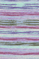Lang Yarns Merino 200 Bébé Color Yarn, 203m / 50g – Blue/Violet/Plum (0606), yarn texture