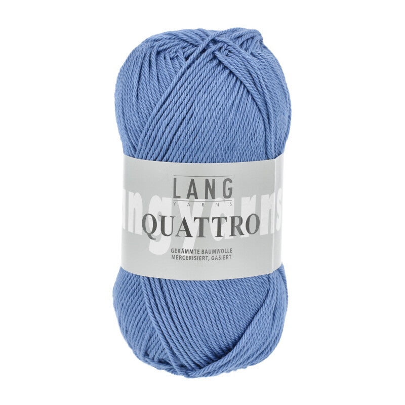 Lang Yarns Quattro – 50g / 120m – Blue (0010)