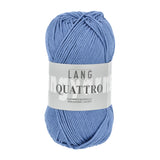 Lang Yarns Quattro – 50g / 120m – Blue (0010)
