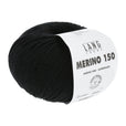 Lang Yarns Merino 150 Yarn, 150m / 50g – Black (0004)