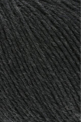 Lang Yarns Merino 150 Yarn, 150m / 50g – Anthracite Mélange (0005), yarn texture