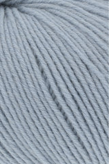 Lang Yarns Merino 150 Yarn, 150m / 50g – Silver Grey (0123), yarn texture