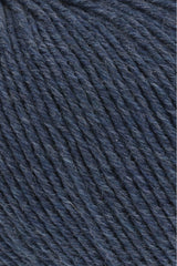 Lang Yarns Merino 150 Yarn, 150m / 50g – Dark Jeans Mélange (0234), yarn texture