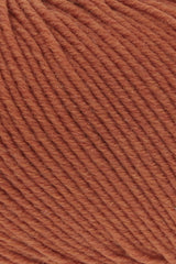 Lang Yarns Merino 150 Yarn, 150m / 50g – Orange Mélange (0259), yarn texture