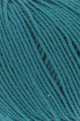 Lang Yarns Merino 150 Yarn, 150m / 50g – Petrol (0272), yarn texture