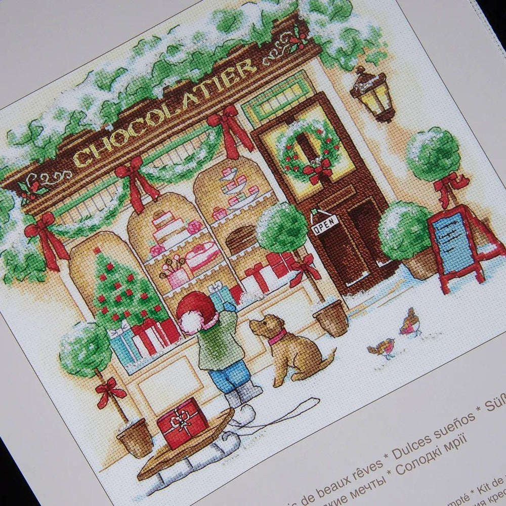 Sweet Dreams Kit  Create a serene scene with Aida fabric.