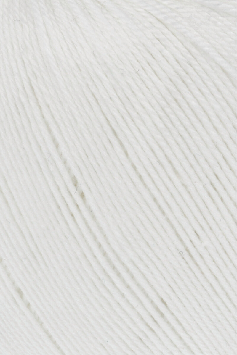 Lang Yarns Schulgarn 10/4 – 100% cotton yarn, 50g/160m – White (0001) – detail