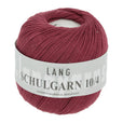 Lang Yarns Schulgarn 10/4 – 100% cotton yarn, 50g/160m – Bordeaux (0063)