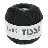 Lang Yarns Tissa – 50g / 80m – Black (0004)