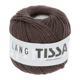 Lang Yarns Tissa – 50g / 80m – Dark Brown (0067)