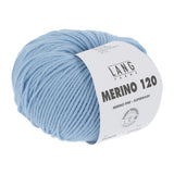 Lang Yarns Merino 120 Yarn, 120m / 50g – Light Blue (0020)
