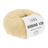Lang Yarns Merino 120 Yarn, 120m / 50g – Light Yellow (0049)