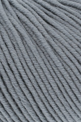 Lang Yarns Merino 120 Yarn, 120m / 50g – Mouse Grey (0124), yarn texture