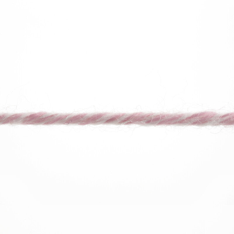 Lang Yarns Merino 120 Yarn, 120m / 50g – Flamingo/White Mouliné (0151), yarn strand