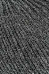 Lang Yarns Merino 120 Yarn, 120m / 50g – Dark Grey Mélange (0270), yarn texture