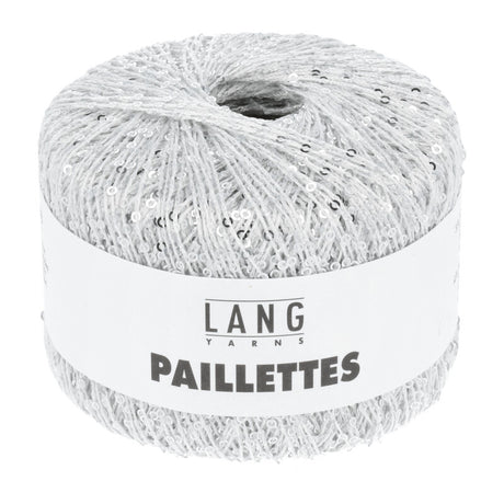 Lang Yarns Paillettes – 25g / 112m – White/Silver (0001)