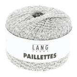 Lang Yarns Paillettes – 25g / 112m – Light Grey (0024)