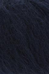 Lang Yarns Mohair Luxe Yarn, 175m / 25g – Navy (0025), yarn texture