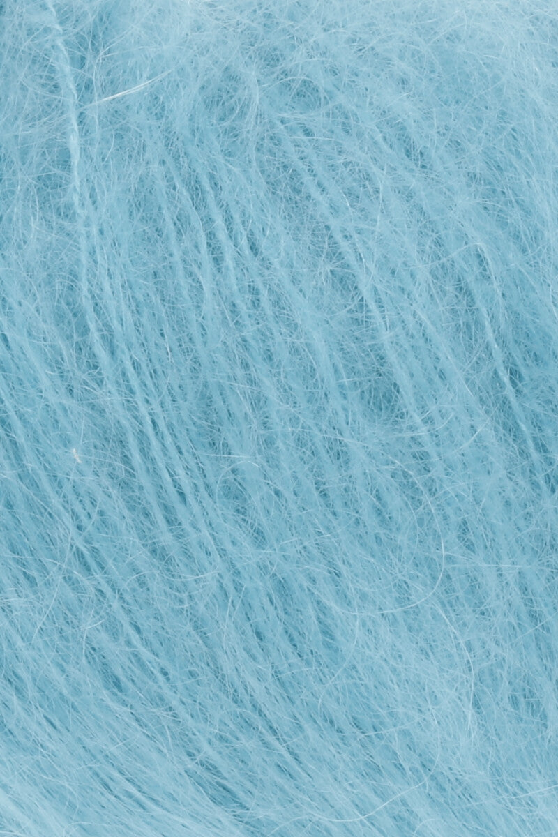 Lang Yarns Mohair Luxe Yarn, 175m / 25g – Light Turquoise (0079), yarn texture